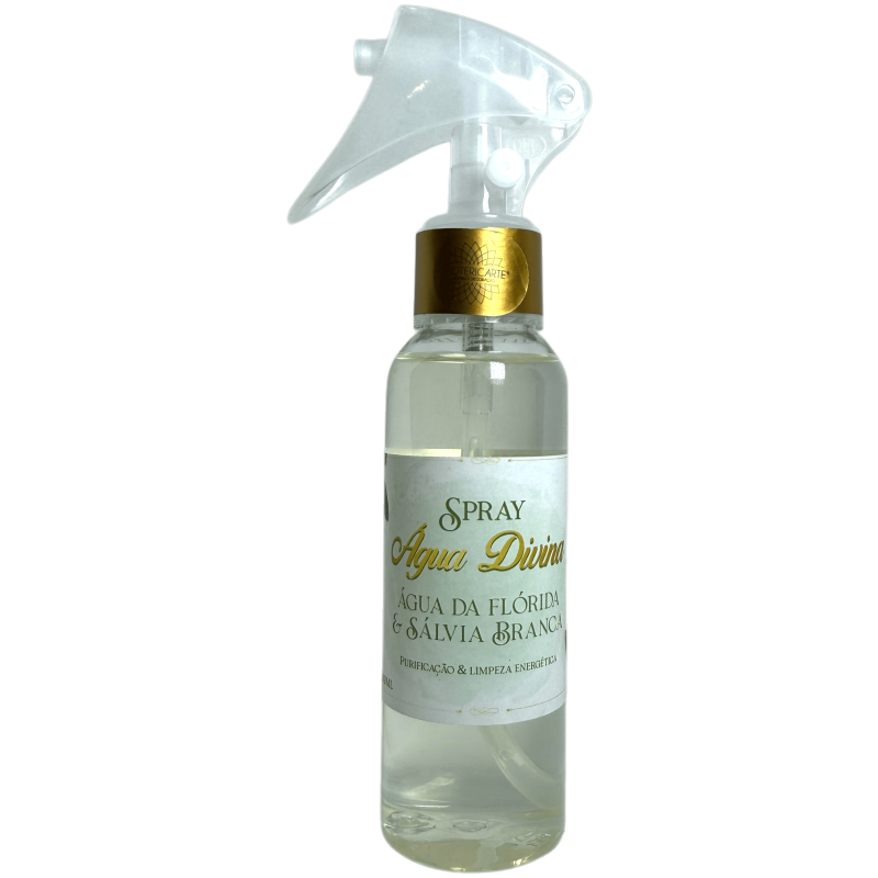 Florida Water Spray com Purificação de Sálvia Branca e Limpeza Energética Original Divine Water do Peru - 100ml.-ÁGUAS DA FLÓRIDA-HOSTENATURA