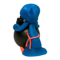 Wish-Fulfilling Witch with Cauldron 6x5cm - Esoteric Amulet HOSTENATURA - Creativity, Optimism, Good Mood, and Fulfilling Wishes