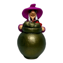 Wiedźma Sukcesu z Kociołkiem 6x5cm - Ezoteryczny Amulet HOSTENATURA - Dobra Droga, Szczęście, Nadzieja i Rozwój