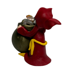 Vänskap Häxa med Kittel 6x5cm - Esoterisk Amulett HOSTENATURA - Bevarar förening, styrka, styrka, mod och vänner