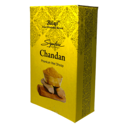 Incenso Premium Dhoop Chandan Balaji Signature - Caixa com 10 incensos dhoop