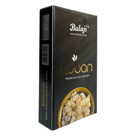 Incienso Premium Dhoop Loban Balaji Premium Wet Dhoop - Cajita con 10 barritas de incienso dhoop