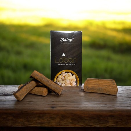 Kadzidełka Premium Dhoop Loban Balaji Premium Wet Dhoop - Pudełko z 10 kadzidełkami dhoop