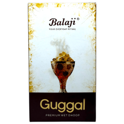 نخب بخور فاخر Dhoop Guggal Balaji Premium Wet Dhoop - صندوق مع 10 أعواد بخور