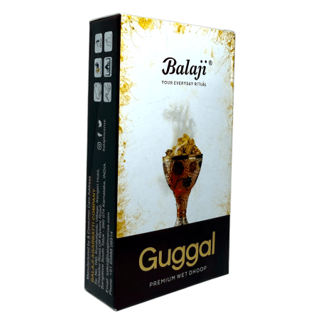 Incenso Premium Dhoop Guggal Balaji Premium Wet Dhoop - Caixa com 10 incensos dhoop