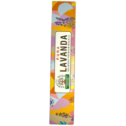 Incienso Puro Lavanda Namaste India Premium Masala - Cajetilla de 15gr.