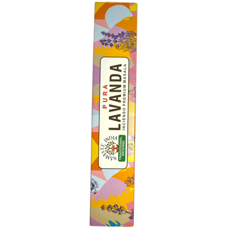 ピュアラベンダーインセンスナマステインドプレミアムマサラ-15grパック。