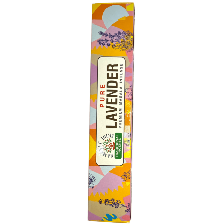 Incienso Puro Lavanda Namaste India Premium Masala - Cajetilla de 15gr.