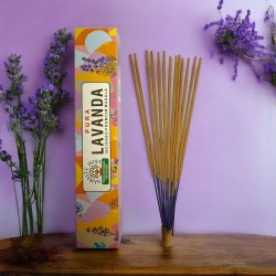 Incienso Puro Lavanda Namaste India Premium Masala - Cajetilla de 15gr.