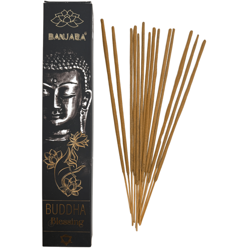 Buddha Rökelse Välsignelse BANJARA - 1 förpackning med 15gr Masala Lotus Flower Rökelse-Banjara Buddha rökelse-HOSTENATURA