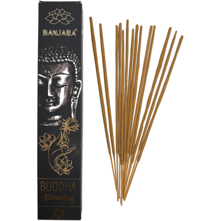 Incenso Buddha Benedizione BANJARA - 1 confezione da 15gr Incenso al fiore di loto Masala