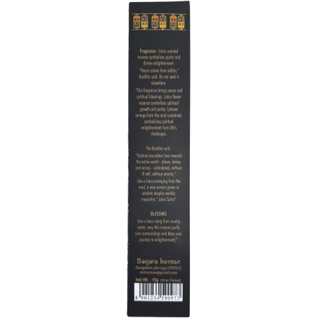 Buddha Tămâie Binecuvântare BANJARA - 1 pachet de 15gr Tămâie Masala Flori de Lotus