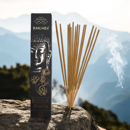 Incenso Buddha Benedizione BANJARA - 1 confezione da 15gr Incenso al fiore di loto Masala