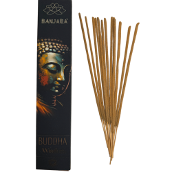 Buddha Tămâie Înțelepciune BANJARA - 1 pachet de 15gr tămâie din lemn de santal Masala
