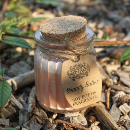 Vela de Cera de Soja Tarro - Mantequilla Brandy  - 12