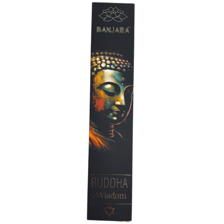 Incienso Buddha Sabiduría BANJARA - 1 Cajetilla de 15gr Incienso Sándalo Masala
