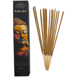 Buddha rökelse Bliss BANJARA - 1 förpackning med 15gr rosa rökelse och jasmin masala
