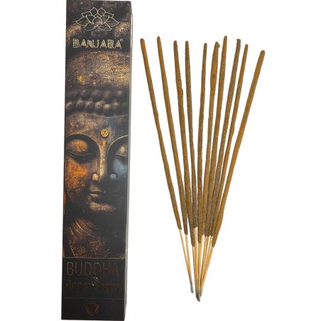 Incienso Buddha Paz Interior BANJARA - 1 Cajetilla de 15gr Incienso Lavanda y Manzanilla Masala