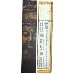 Buddha Räucherstäbchen Innerer Frieden BANJARA - 1 Packung mit 15gr Lavendel Räucherstäbchen und Kamille Masala