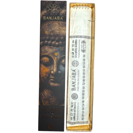 Incenso Buddha Pace Interiore BANJARA - 1 Confezione da 15gr Incenso Lavanda e Camomilla Masala