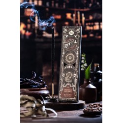 Tămâie Ritual Împuternicire Cafea Sfânta Mamă și Vanilie Dulce - 6 bețișoare groase cu o durată de aproximativ 1h