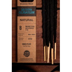 Myrrhe Naturelle et Encens Sainte Mère Paix Intérieur - Sahumerio 8 bâtonnets épais Bio