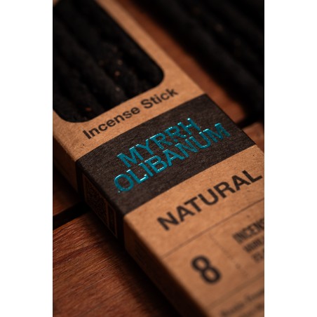 Myrrhe Naturelle et Encens Sainte Mère Paix Intérieur - Sahumerio 8 bâtonnets épais Bio