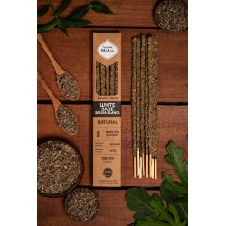 Encens Naturel Sauge Blanche Sainte Mère Connection - Sahumerio 8 bâtonnets épais Bio