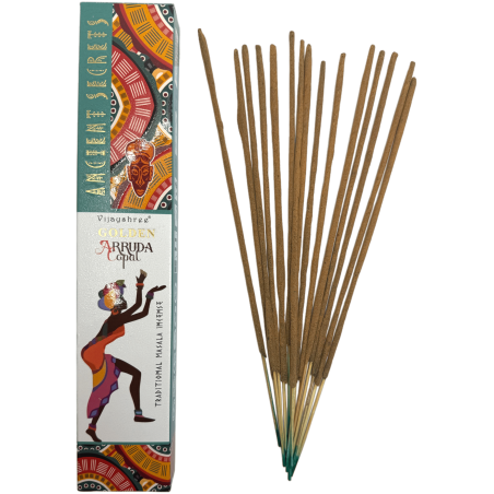 Incienso Copal Dorado y Ruda Golden Ancient Secrets Vijayshree - Cajetilla de 15gr.