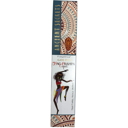 Golden Copal en Nag Champa Golden Ancient Secrets Vijayshree Wierook - 15gr verpakking.