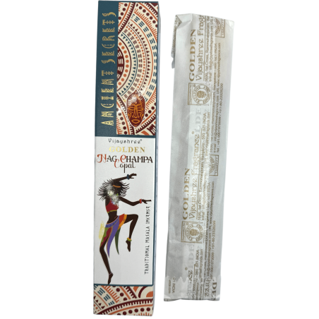 Złoty Kopal i Nag Champa Złote Starożytne Sekrety Kadzidło Vijayshree - opakowanie 15gr.