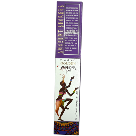 Incienso Copal Dorado y Lavanda Golden Ancient Secrets Vijayshree - Cajetilla de 15gr.