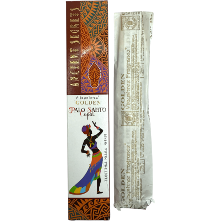 Incienso Copal Dorado y Palo Santo Golden Ancient Secrets Vijayshree - Cajetilla de 15gr.
