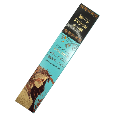 Palo Santo und Weihrauch Weihrauch Golden Fusion Vijayshree - 15gr Packung.