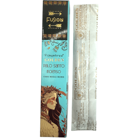 Incenso Palo Santo e Frankincense Golden Fusion Vijayshree - pacote de 15gr.