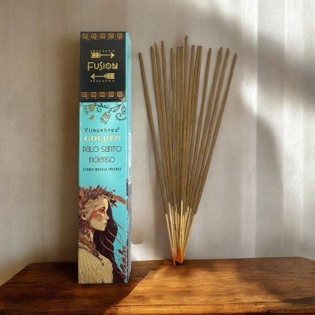 Incenso Palo Santo e Frankincense Golden Fusion Vijayshree - pacote de 15gr.