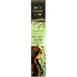 Incienso Palo Santo y Jazmín Golden Fusión Vijayshree - Cajetilla de 15gr.