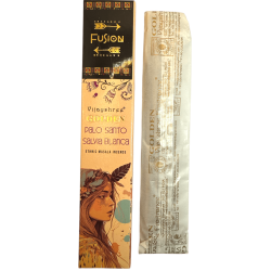 Incienso Palo Santo y Salvia Blanca Golden Fusión Vijayshree - Cajetilla de 15gr.