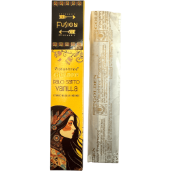 Incienso Palo Santo y Vainilla Golden Fusión Vijayshree - Cajetilla de 15gr.