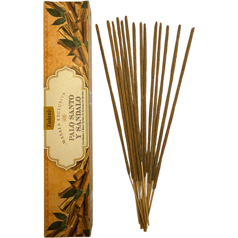 Incenso Palo Santo e Sandalo Exclusive Malasa TULASI - 1 confezione da 15gr.-Incenso Esclusivo Malasa Tulasi-HOSTENATURA