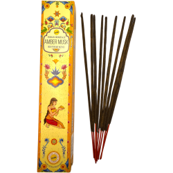 Amber Incense Musk SREE VANI Golden India - 1 pack of 15gr.