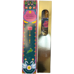 Patchouli Räucherstäbchen SREE VANI Golden India - 1 Packung à 15gr.