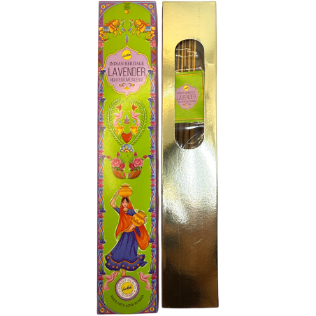 Incienso Lavanda SREE VANI Golden India - 1 cajetilla de 15gr.