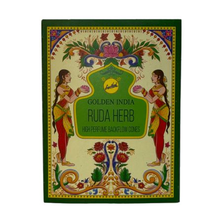 Incense Cones Reflux Rue SREE VANI Golden India - Pack of 10 blackflow cones
