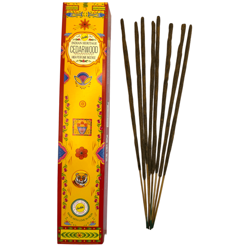 Incienso Cedro SREE VANI Golden India - 1 caixeta de 15gr.-INCIENSOS GOLDEN INDIA SREE VANI-HOSTENATURA