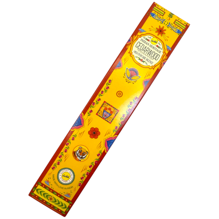 Encens Cèdre SREE VANI Golden India - 1 paquet de 15gr.
