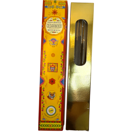 Incienso Cedro SREE VANI Golden India - 1 cajetilla de 15gr.