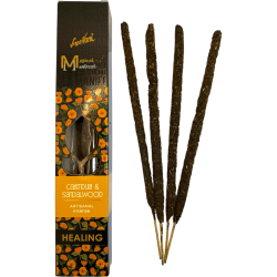 Encens Cicatrisant Calendula et Bois de Santal Manifest SREE VANI - Encens Artisanal Bio Naturel - 4 barres épaisses de qualité