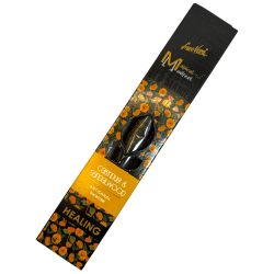 Calendula and Sandelwood Healing Incense Manifest SREE VANI - Natural Organic Artisan Incense - 4 tjocka kvalitetsbarer