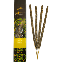 Alegr Manifest Lemongrass Incense SREE VANI - Handmade Organic Natural Incense - 4 Extra Quality Thick Sticks